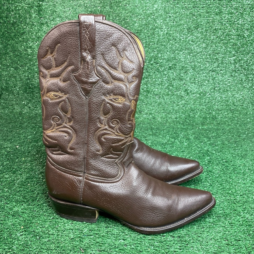 Cuadra Mens Size 8.5 Brown Leather‎ Cowboy Western Boots